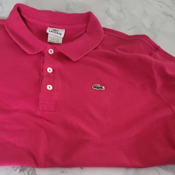 Lacoste Other - Lacoste Classic Pique Polo Shirt Berry Pink